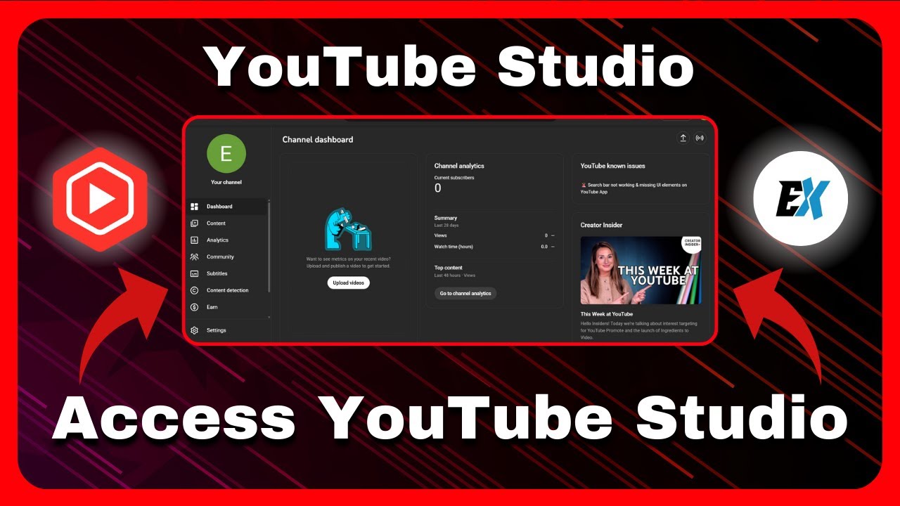 How to Open YouTube Studio Dashboard - Access to YouTube Studio