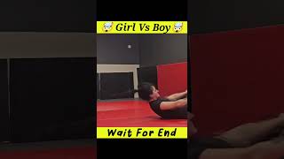 Mixed Grappling girl vs boy #jiujitsu