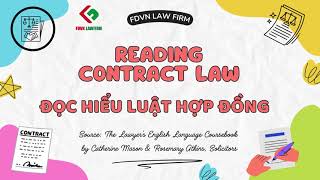 Học TAPL cùng FDVN chủ đề: Đọc hiểu luật hợp đồng / Reading contract law