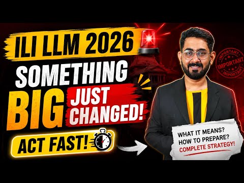 ILI LLM 2026 🚨 Something BIG Just Changed (Act Fast!) | ILI LLM 2026 | ILICAT Preparation | ILI LLM