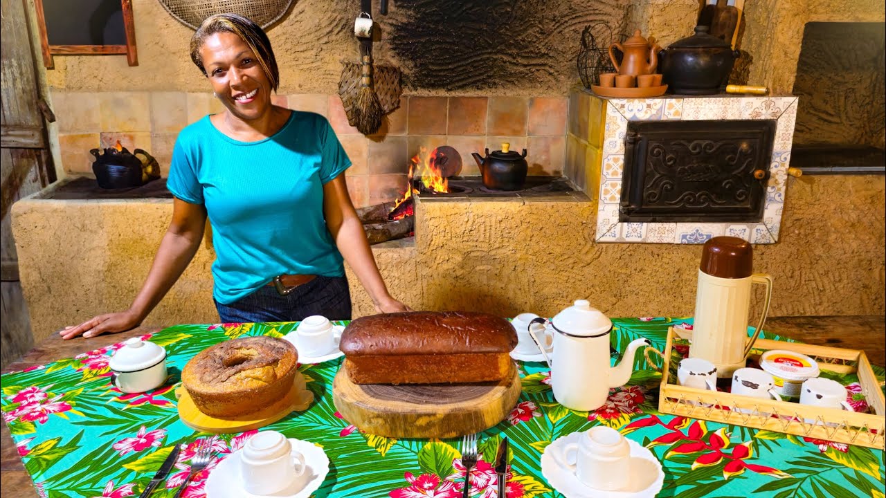COMO EU FIZ O MEU FORNO A LENHA e CAFÉ DA TARDE NA ROÇA!!!