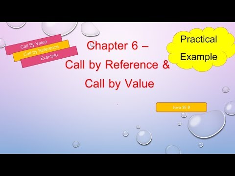 Chapter 6: Call By Reference and Call by Value : Practical Examples