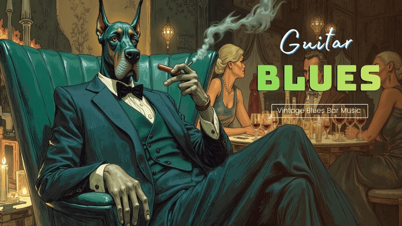Музыка винтажного блюз-бара | Классический гитарный блюз для дымной ретро-вечерней атмосферы