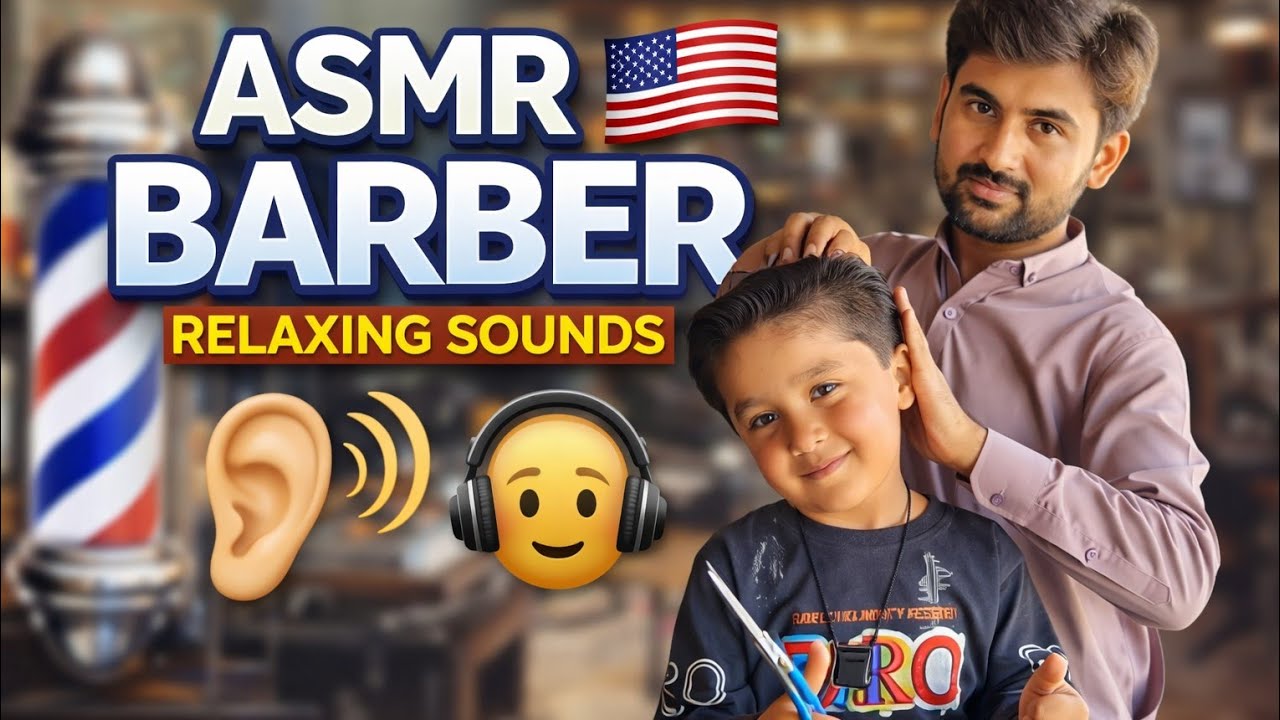 Relaxing ASMR Kids Haircut ✂️ Satisfying Barber Sounds for Stress Relief(Razor ASMR Studio) 2026