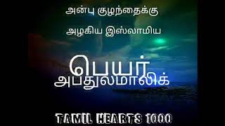 MEANING OF ABDUL MALIK IN TAMIL