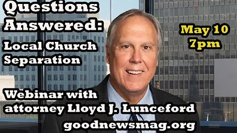 Lloyd Lunceford Church Trust Law webinar