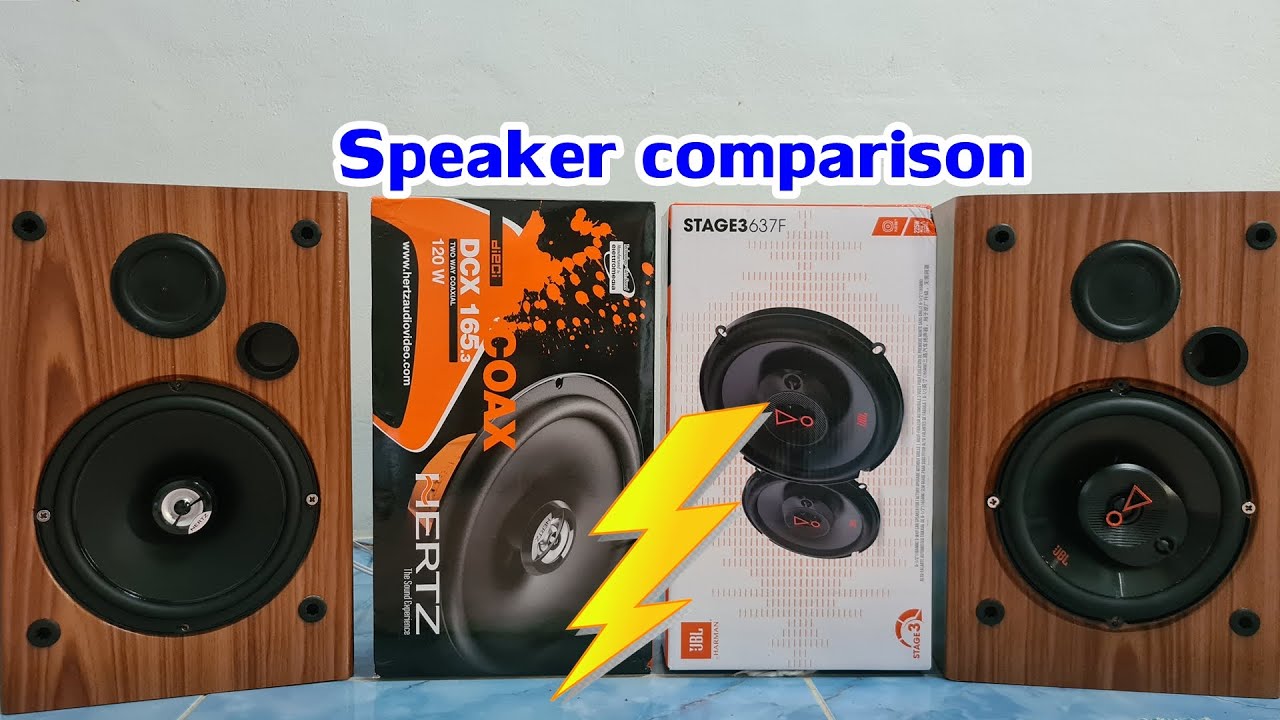 Speaker review รีวิว Speaker comparison Hertz DCX165.3 vs JBL Stage3