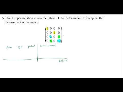The determinant via permutations