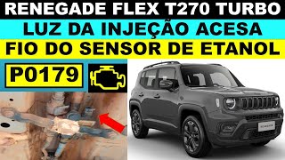 P0179 Jeep Renegade flex turbo T270 qual a causa Sensor de etanol conector solto Compass Toro