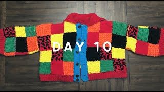 Recreating Harry Styles' Patchwork Cardigan - Day 10