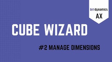 Wizard AX  - Manage Dimensions