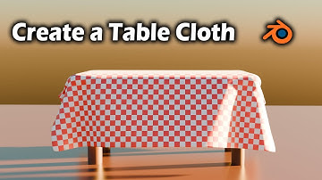 How to create a Table Cloth in Blender / Blender tutorial