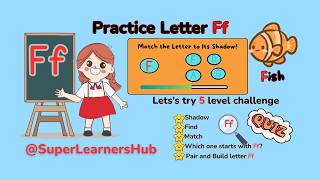 Practice Letter F ✏️ | Shadow Matching + Letter Activities | SuperLearnersHub