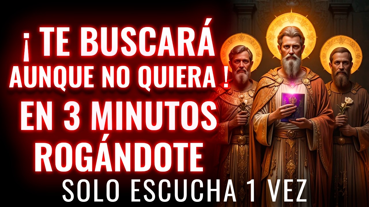 Oración del DESESPERO a SAN CIPRIANO EN 3 MINUTOS TE VA A BUSCAR, TE LLAMARÁ y TE DESEARÁ LOCAMENTE
