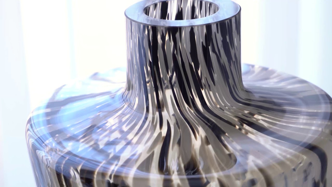 Confetti Shoulder Vase-Black/Beige