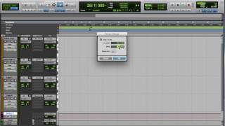 Changing tempo and meter across the timeline in Pro Tools