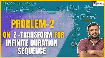 problem 2 on z transform for infinite sequence ||  EC Academy