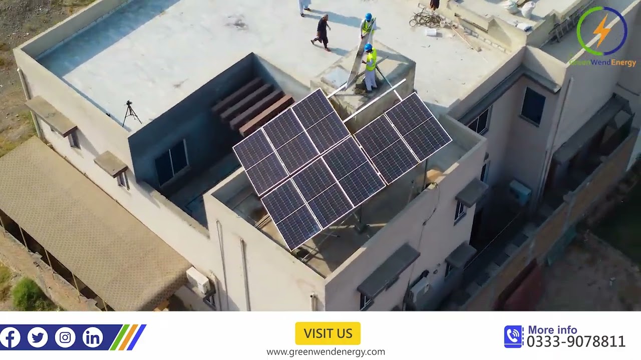 Greenwend 5kw hybrid solar system at Regi model town,Peshawar