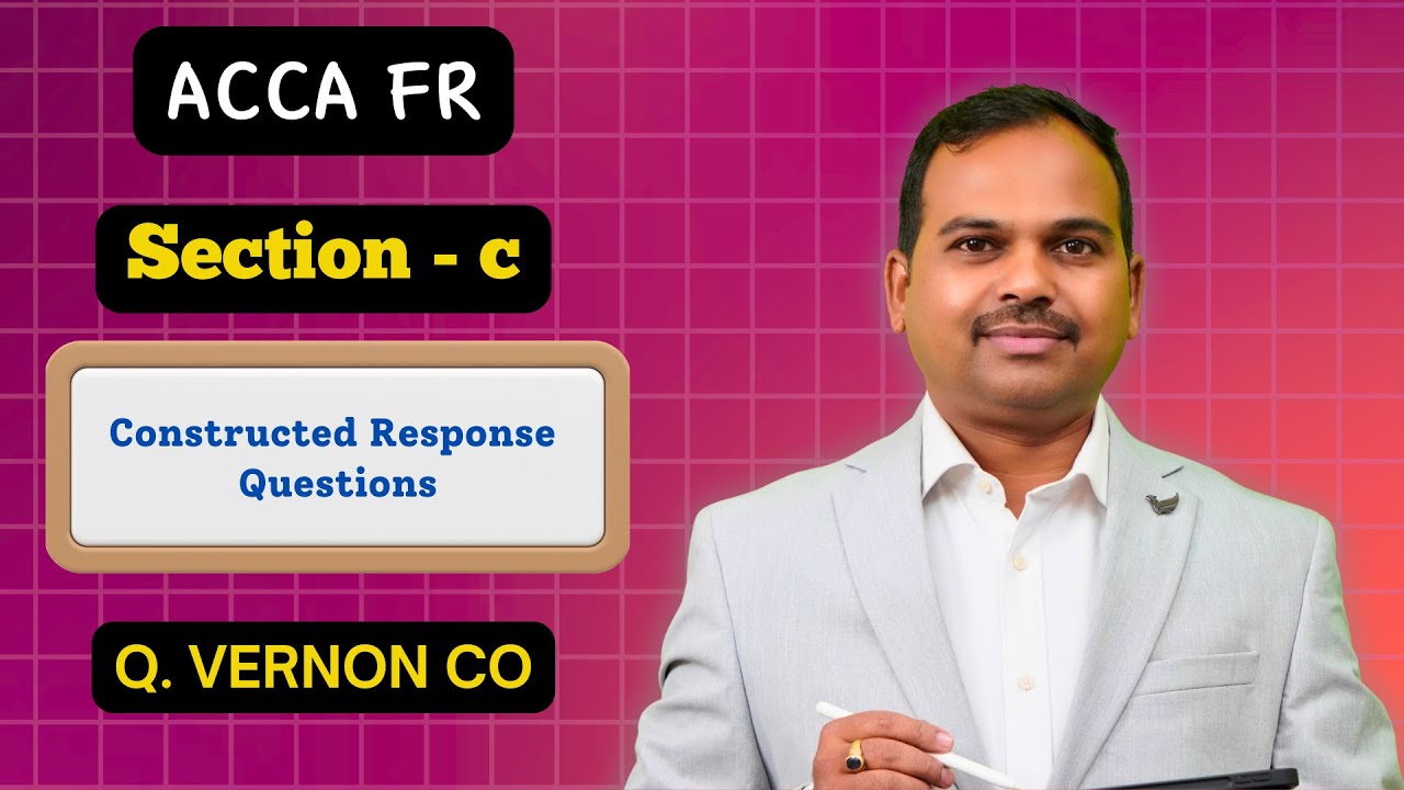 Vernon co | ACCA FR Revision Kit Solution | Section C | past exam questions | Lecture 33