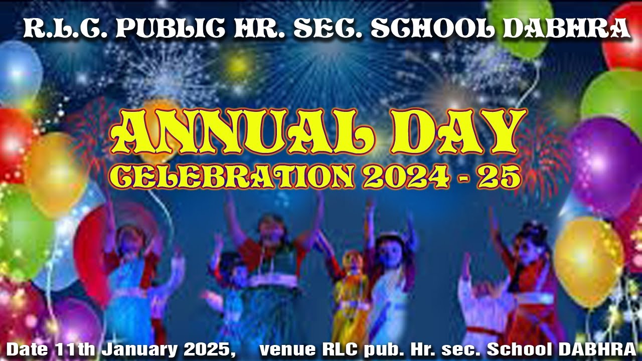 Live - Annual celebration 2025 //R L C PUBLIC HR. SEC.SCHOOL DABHARA//
