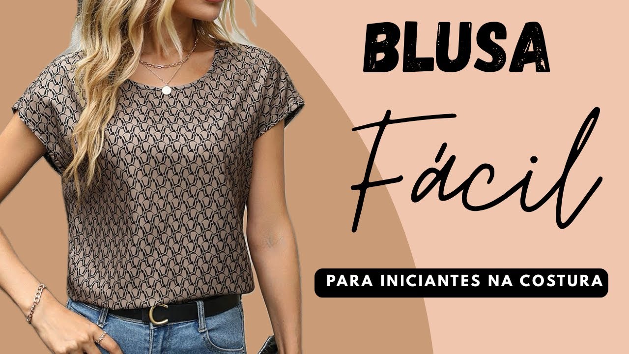 como fazer blusa fácil em poucos minutos |  corte e costura 