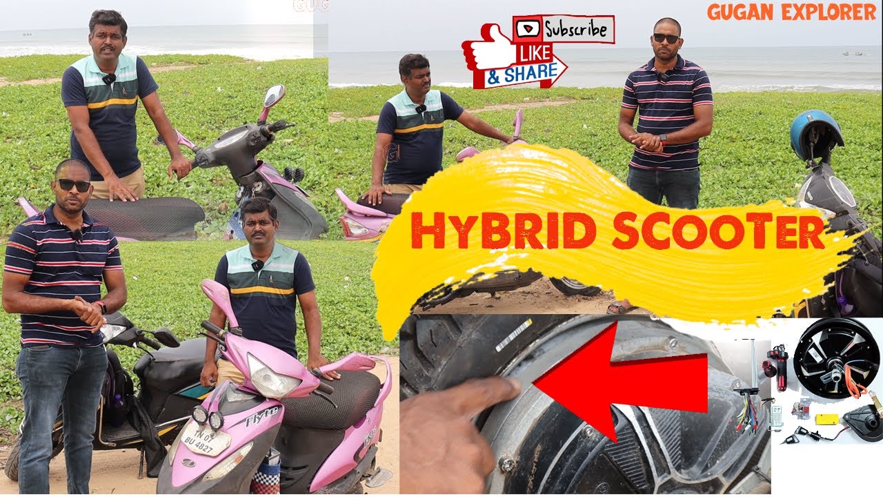 Chennai First Mahendra Hybrid Electric Scooter conversion | Chennai DIY | Gugan Explorer