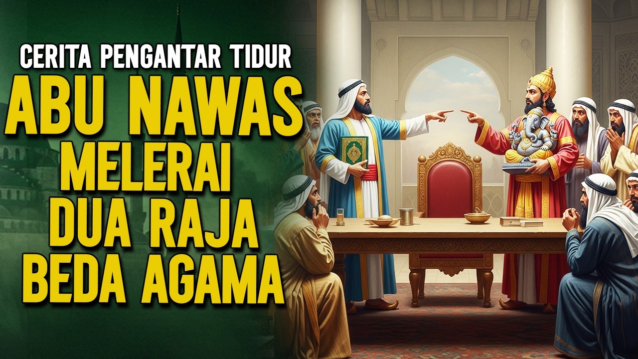 DUA RAJA BEDA AGAMA TERLIHAT KONFLIK, BEGINI CARA ABU NAWAS MELERAI  || CERITA LUCU PENGANTAR TIDUR