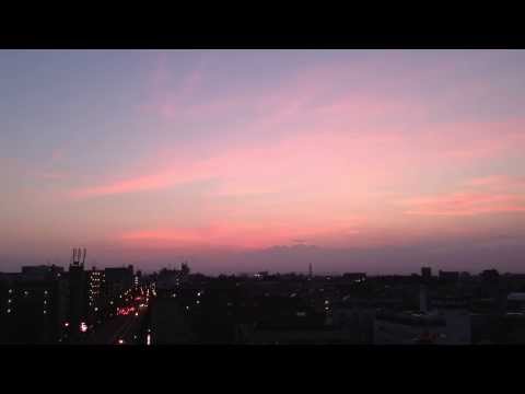 TimeLapse サンセットからのトワイライト  sunset and twilight  Aug. 18h, 2013