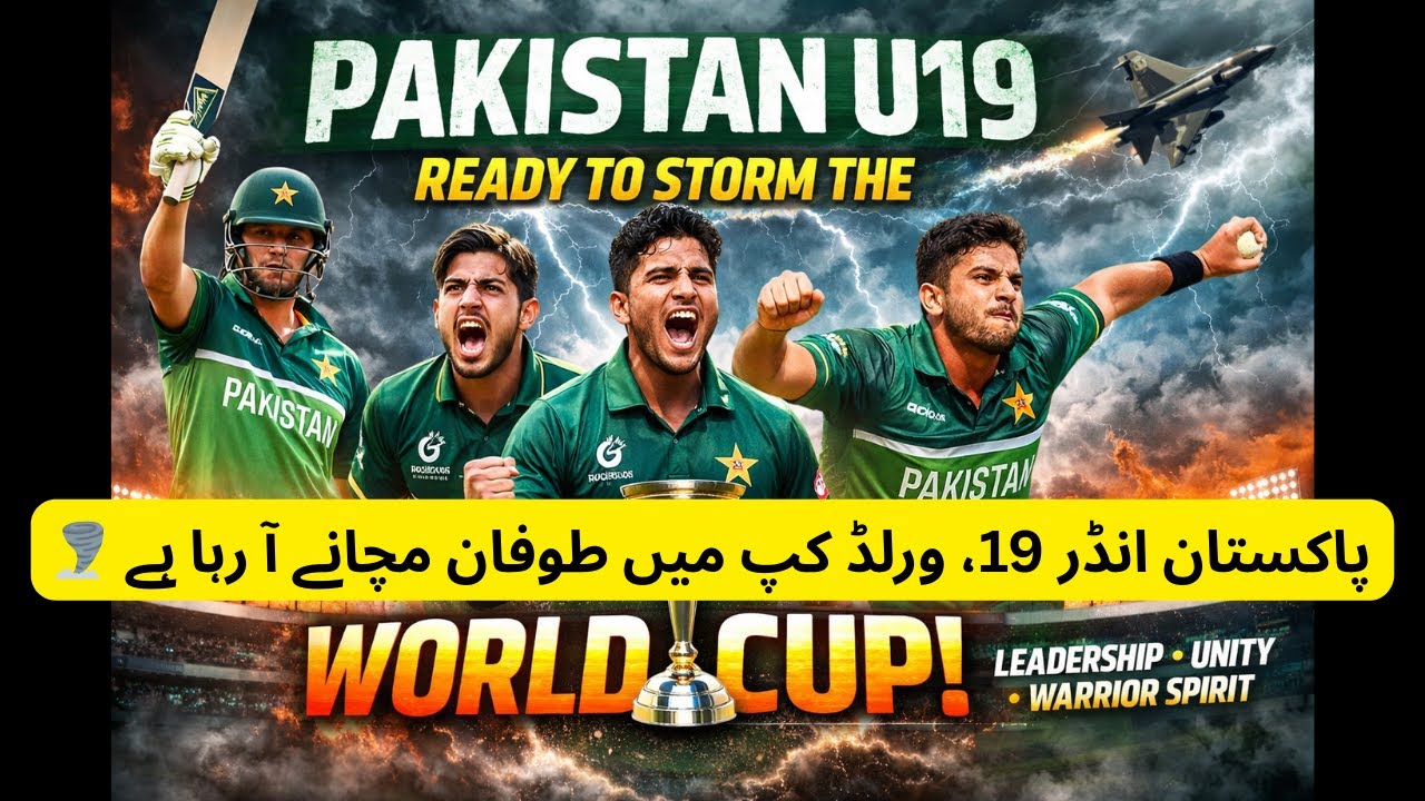 Pakistan U19 Ready to Take the World Cup by Storm | Leadership, Unity & Warrior Mindset