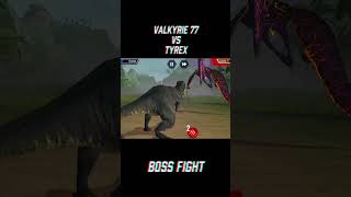 VALKYRUE 77 VS TYREX #jurassicworld #indodinos #epicfight #dinosaur #games #gaming #gameplay