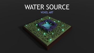 Voxel Art - Water Source | MagicaVoxel
