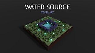 Voxel Art - Water Source | MagicaVoxel