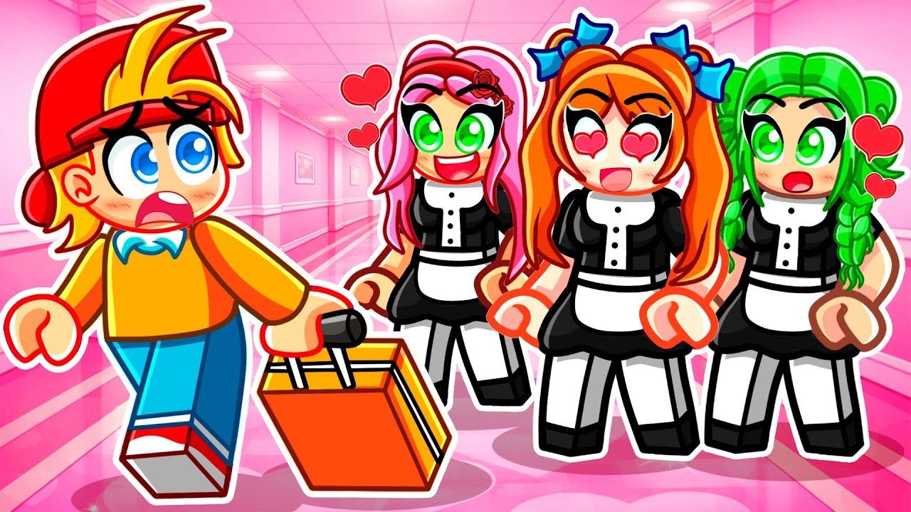 Un Chico en Un HOTEL de SOLO CHICAS en Roblox Snapchat!