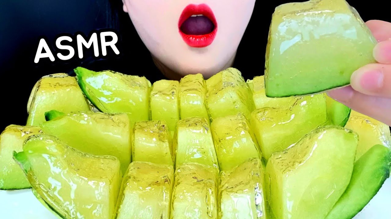 ASMR 달콤한 과즙 가득!멜론 탕후루! Melon tanghulu mukbang,フルーツ飴, candied fruits.