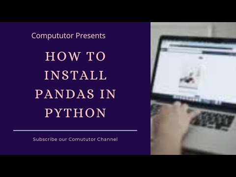 How to install Pandas in Python - Compututor.