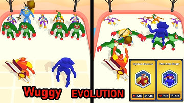 Three Head Wuggy, Hightech Glamrock in Merge Monster Army Game All Levels 70-90 Gameplay Walkthrough