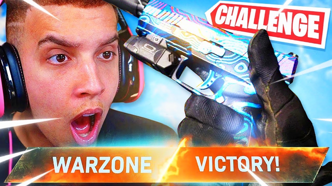 CRAZY PISTOL ONLY *WIN* Challenge in Warzone!! 🤯