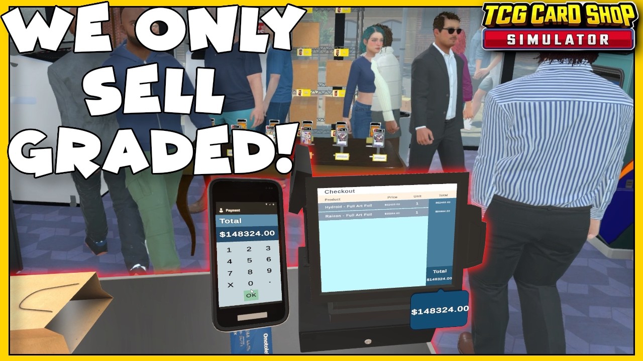 Симулятор магазина коллекционных карточных игр | Мы продаем только карты с оценкой качества… Резу...