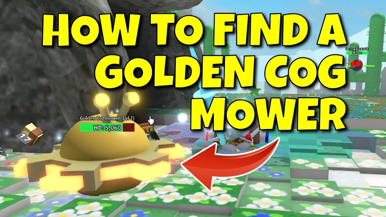 HOW TO FIND A GOLDEN COG MOWER BEE SWARM SIMULATOR YouTube