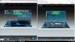 Centurylink 100/50 Mbps FIber Optic Speed Test