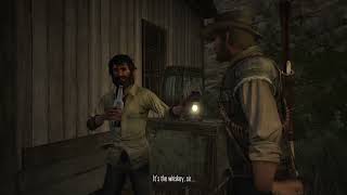 Irish And John Share A Whiskey- Red Dead Redemption