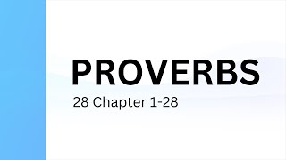 Proverbs Chapter 28 | Holy Bible - Indian Sign Language Version (ISLV)