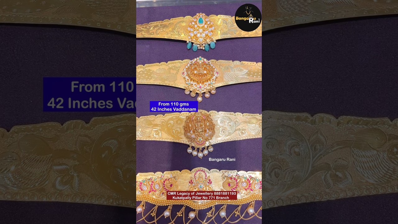 From 110 gms 42 inch Vaddanam Collection