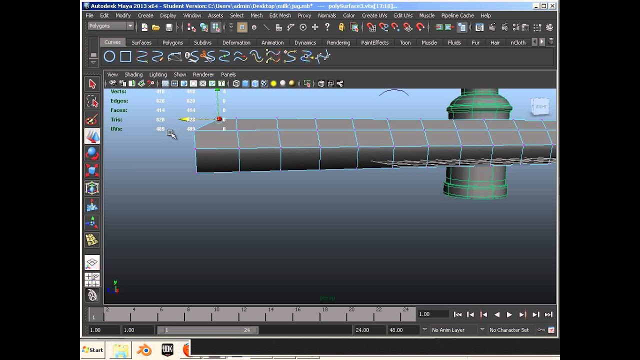 0204 Maya (Modeling  II) Base Mesh 3