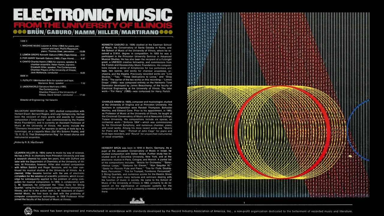 Mix Tape: Electronic Music from the University of Illinois (1967) v. II (CD sound)