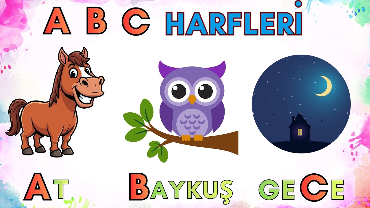 Harfleri Öğreniyoruz: A, B ve C 💛 Çocuklara Özel Eğitici 🔴 Canlı Yayın