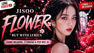 JISOO ‘FLOWER’ but with New Lyrics | (Same Meaning, Stunning K-Pop MV) 🌸 #viralvideo 