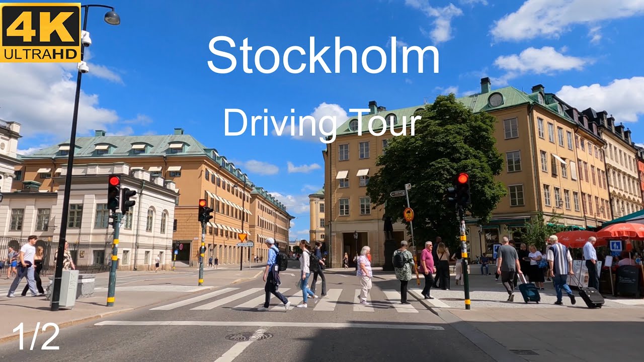 Driving Tour Stockholm Sweden | Part 1/2 | 4K UHD