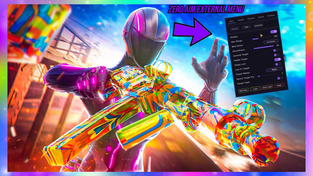 SHOWCASE ZERO AIM EXTERNAL MENU  UNDETECTABLE STEALTH FEATURES