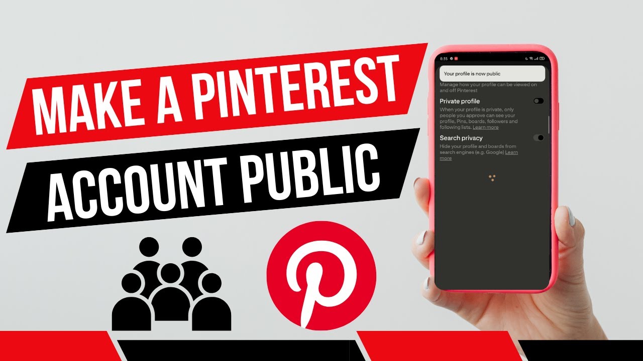 Как сделать аккаунт Pinterest публичным